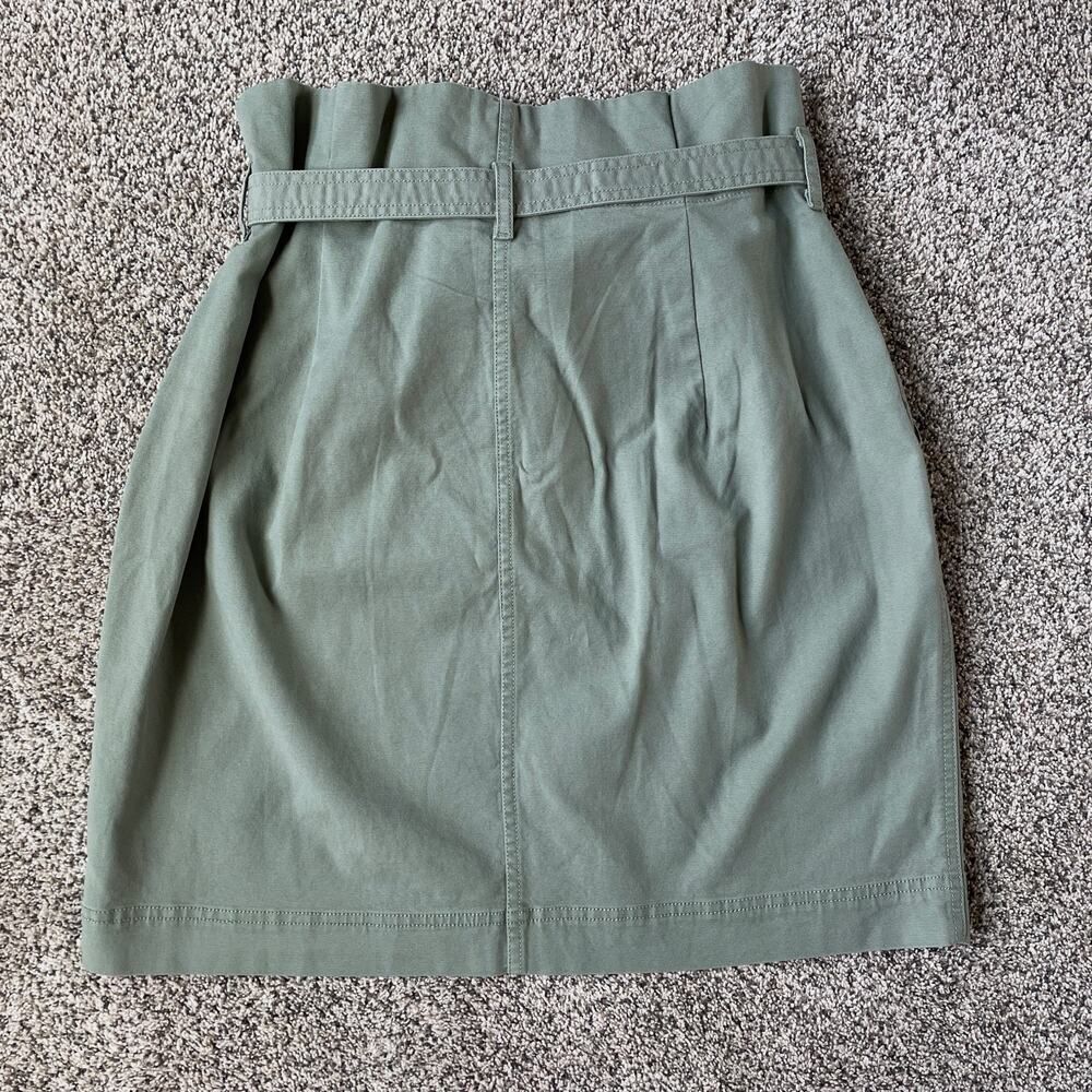 NWT GAP Paperbag Mini Skirt in Douglas Fir Green - Size: 12 - Picture 3 of 8